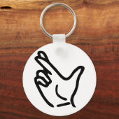 Porte-clés finger crossed icon (Recto)