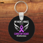 Porte-clés Finir l'overdose Les ailes de ma mère Couvrir mon  (Verso)