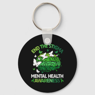 Porte-clés Finit drôle La Stigma Mental Health Awareness Gree