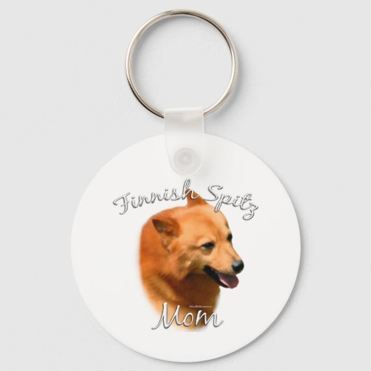 Porte-clés Finlandais Spitz Maman 2 (Recto)