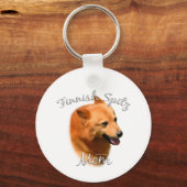 Porte-clés Finlandais Spitz Maman 2 (Verso)