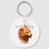 Porte-clés Finlandais Spitz Maman 2 (Verso)