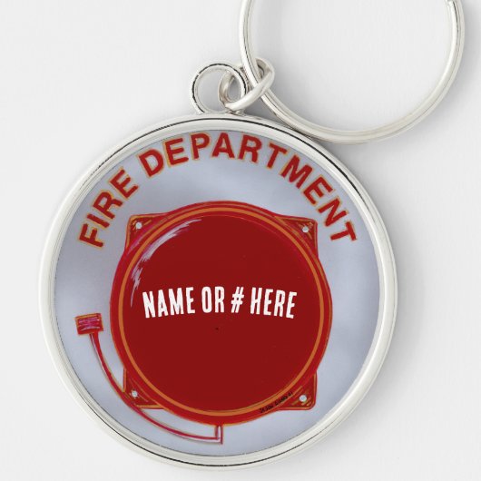 Porte-clés Fire Department Personalized Keychain (Devant)