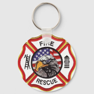 Porte-clés Fire Rescue Maltese Cross