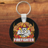Porte-clés Firefighter Likes it Hot (Recto)