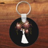 Porte-clés Fireworks mariage (Recto)
