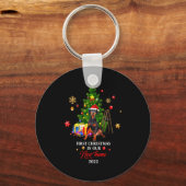 Porte-clés First Christmas In Our New Home Xmas Dorberman T S (Recto)