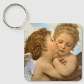Porte-clés First Kiss (détail d'ange) par Bouguereau (Recto)