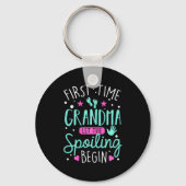 Porte-clés First Time Grandma Let The Siling Begin Funny Gran (Recto)