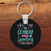 Porte-clés First Time Grandma Let The Siling Begin Funny Gran (Recto)