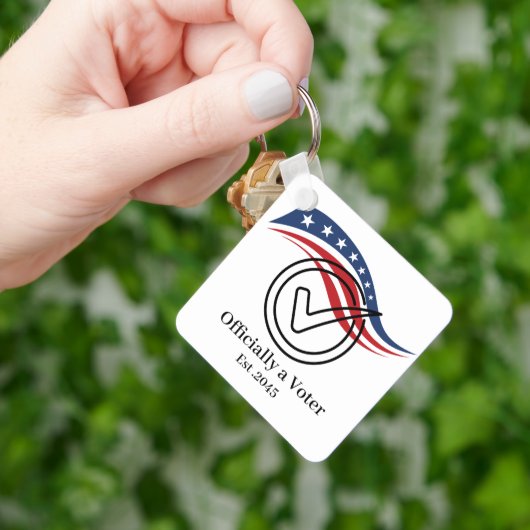 Porte-clés First Time Voter Keychain (main)