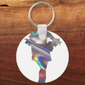 Porte-clés fissure holographique (Recto)