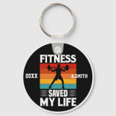 Porte-clés Fitness a sauvé ma vie GYM (Recto)