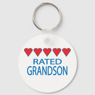 Porte-clés Five Heart Grandson