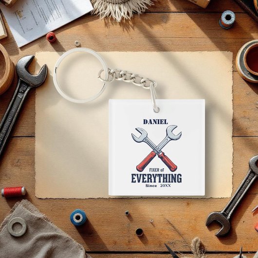 Porte-clés Fixation de tout depuis | Fête des pères personnal