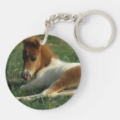 Porte-clés Fixation miniature de poulain (Dos)