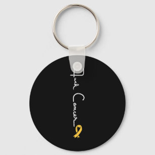 Porte-clés Fk Enfance Cancer Ribbon Sensibilisation Hommes W