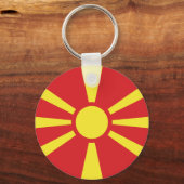 Porte-clés Flag de Macedonia (Verso)