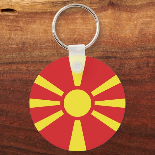 Porte-clés Flag de Macedonia (Verso)