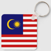Porte-clés Flag malaisien (Dos)