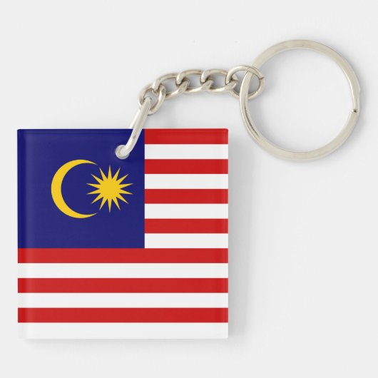 Porte-clés Flag malaisien (Dos)