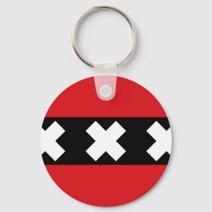 Porte-clés Flag of Amsterdam