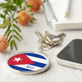 Porte-clés Flag of Cuba with Custom (Côté)
