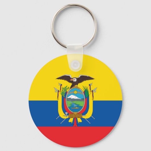 Porte-clés Flag of Ecuador Keychain (Recto)