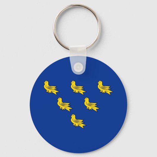 Porte-clés Flag of Sussex Keychain (Recto)