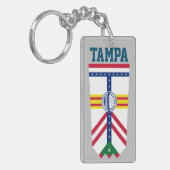 Porte-clés Flag of Tampa, Floride (Devant gauche)