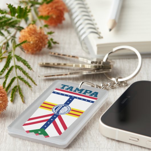 Porte-clés Flag of Tampa, Floride (Devant droit)