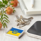 Porte-clés Flag of Ukraine Trident (Côté)