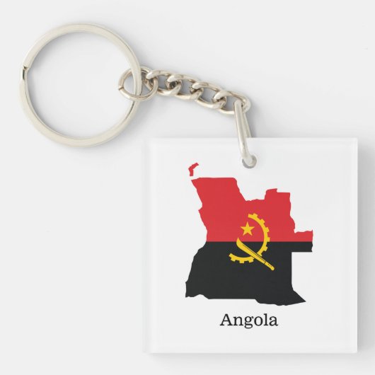 Porte-clés Flags and countries Angola (Devant)