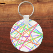 Porte-clés Flair été : Neon Rainbow strié (Recto)