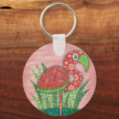 Porte-clés flamant (Recto)