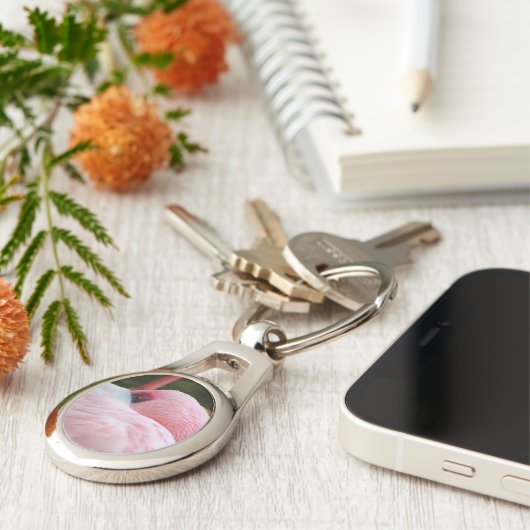 Porte-clés Flamant rose (Côté )