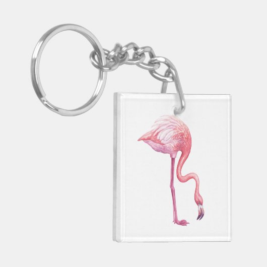 Porte-clés Flamant rose (Devant gauche)