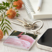 Porte-clés Flamant rose (Devant Droit)