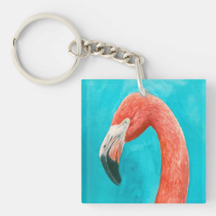 Porte-clés Flamant rose