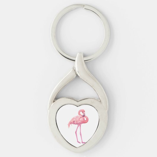 PORTE-CLÉS FLAMANT ROSE 2 (Devant)