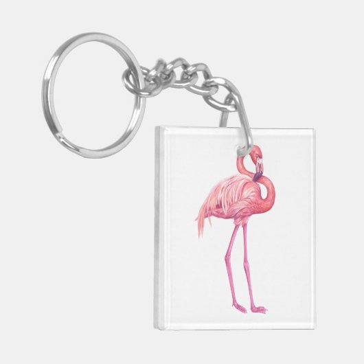 PORTE-CLÉS FLAMANT ROSE 2 (Devant gauche)
