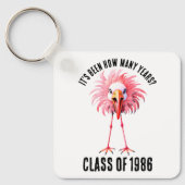 Porte-clés Flamant rose amusant Custom School Class Réunion (Recto)