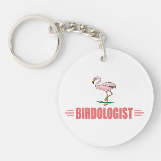 Porte-clés Flamant Rose Amusing Ornithologie (Devant)