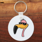 Porte-clés Flamant rose d'ajustement (Recto)