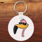 Porte-clés Flamant rose d'ajustement (Recto)