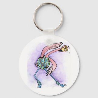 Porte-clés Flamant rose de Jazzercise
