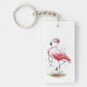 Porte-clés Flamant rose fabuleux
