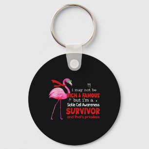 Porte-clés Flamant rose Je suis un survivant de la faucille q