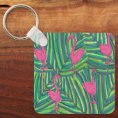 Porte-clés Flamant rose Jungle Vibe (Recto)