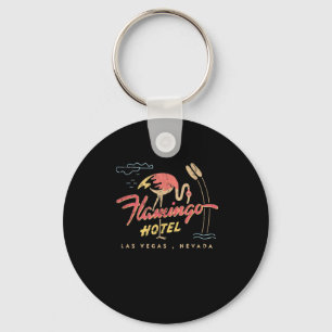 Porte-clés Flamant rose Las Vegas Hotel Casino Retro Vintage